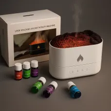 Water Aroma Diffuser Volcano Flame effect